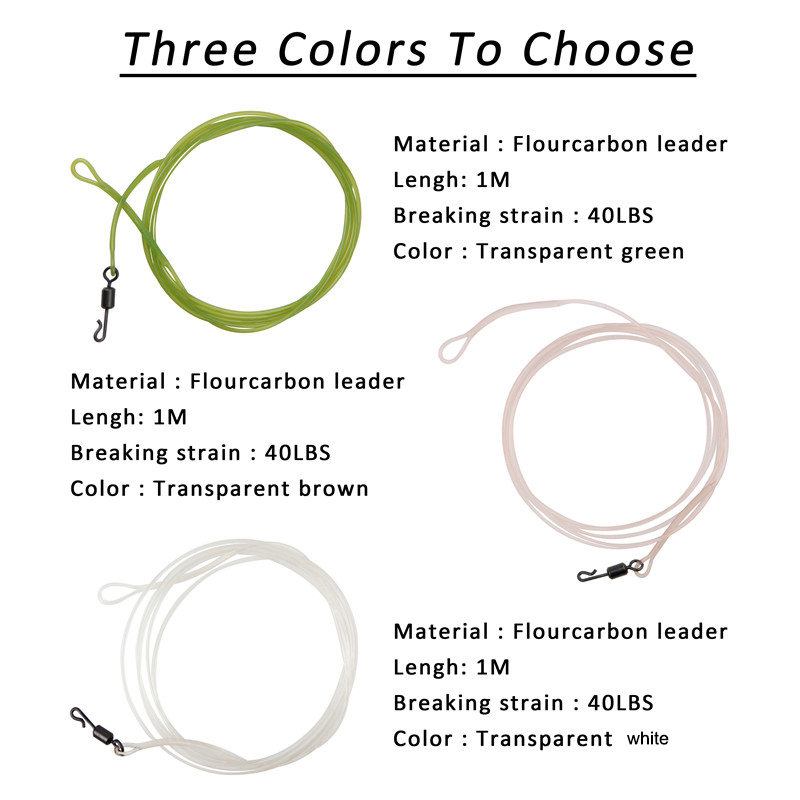 3Pcs/5pcs 40LB Carp fishing le - огляд і ціна Fluorocarbon Line
