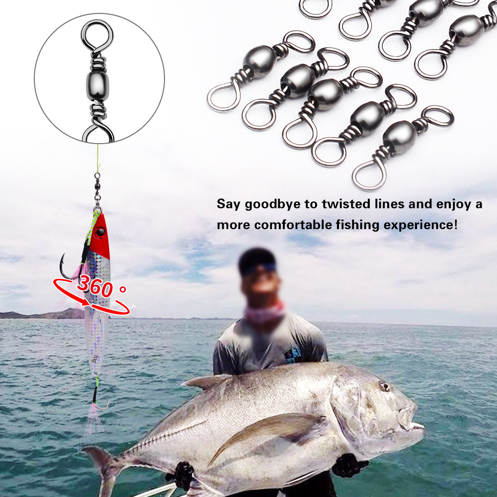 100Pcs Fishing Swivels Connect - огляд і ціна Saltwater Line