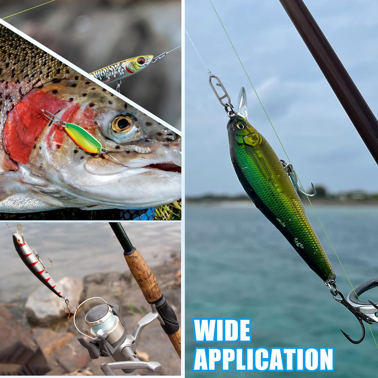 9KM Fishing Snap Kit 110pcs Po - огляд і ціна Saltwater Line