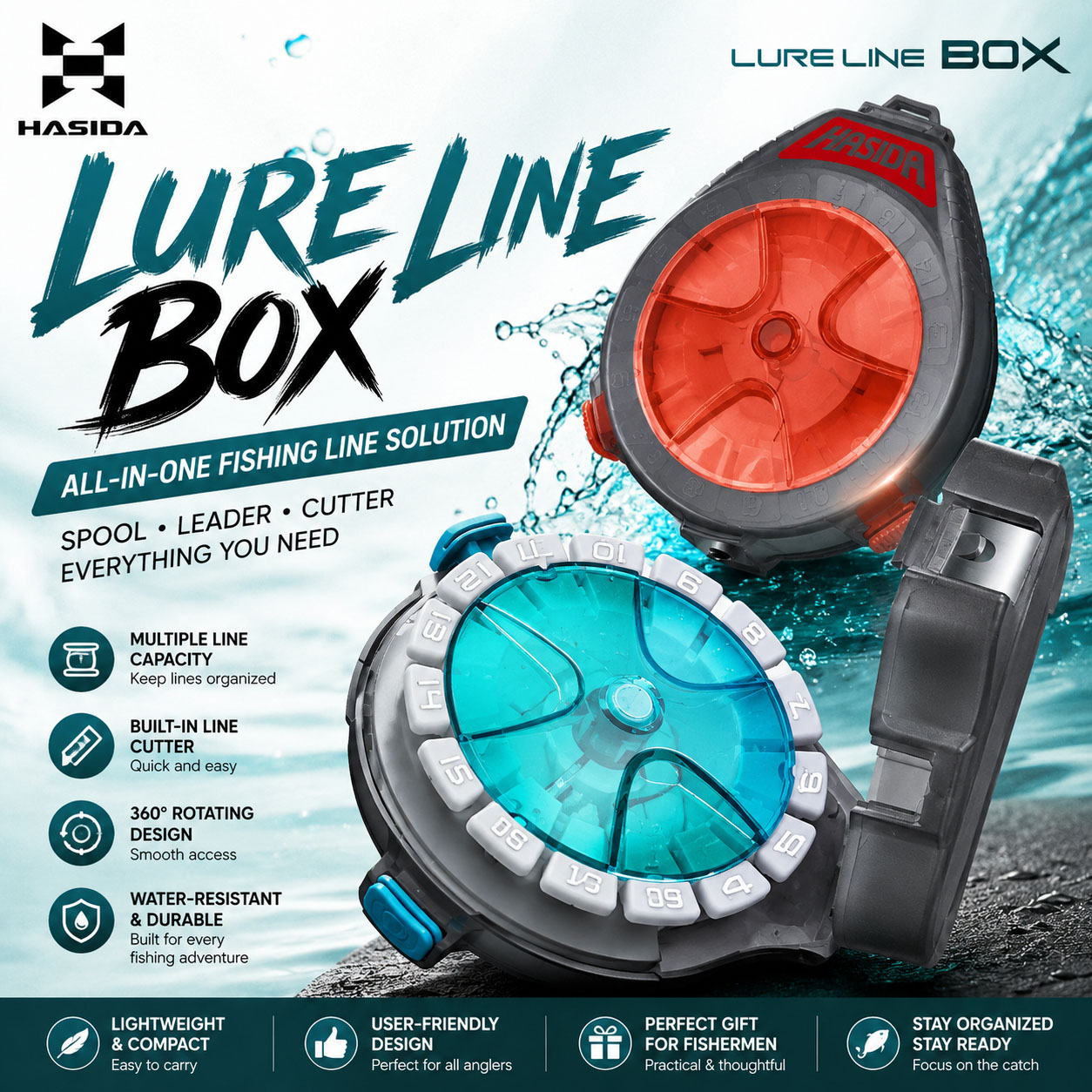HASIDA Sub Line Box Fishing Ta - огляд і ціна Fishing Line Box